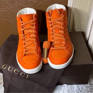 Gucci Brooklyn Guccissima High Top Sneakers